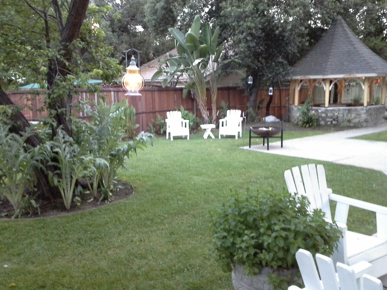 Back Yard of the Ernest Wood House